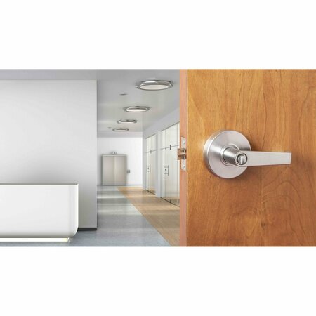 Trans Atlantic Co. Std Dty Brushed Chrome Commercial Entry Door Lever/Handle W/ Lock and IC Core DL-LSV53IC-US26D